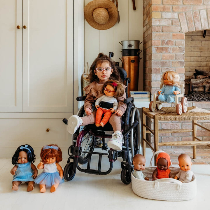 Miniland - Realistic Montessori Doll with Down Syndrome - Bella Luna Toys