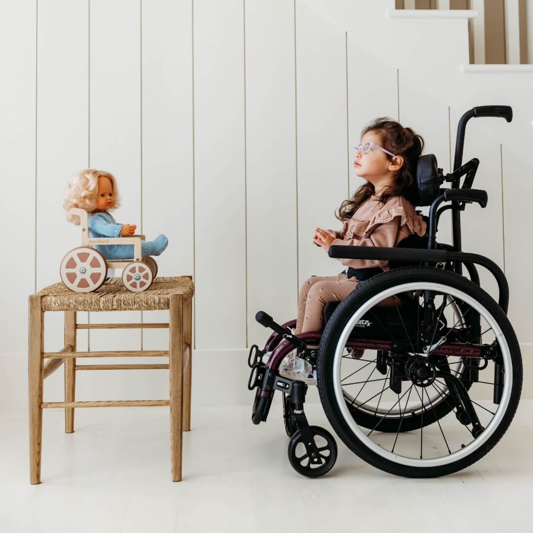 Miniland - Realistic Montessori Doll with Cochlear Implant - Bella Luna Toys