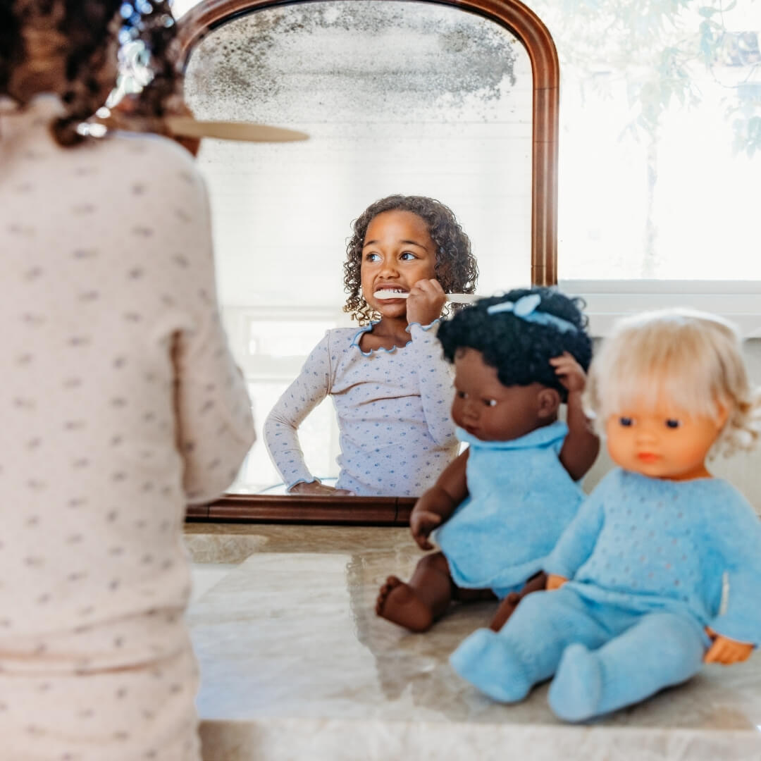 Miniland - Realistic Montessori Doll with Cochlear Implant - Bella Luna Toys