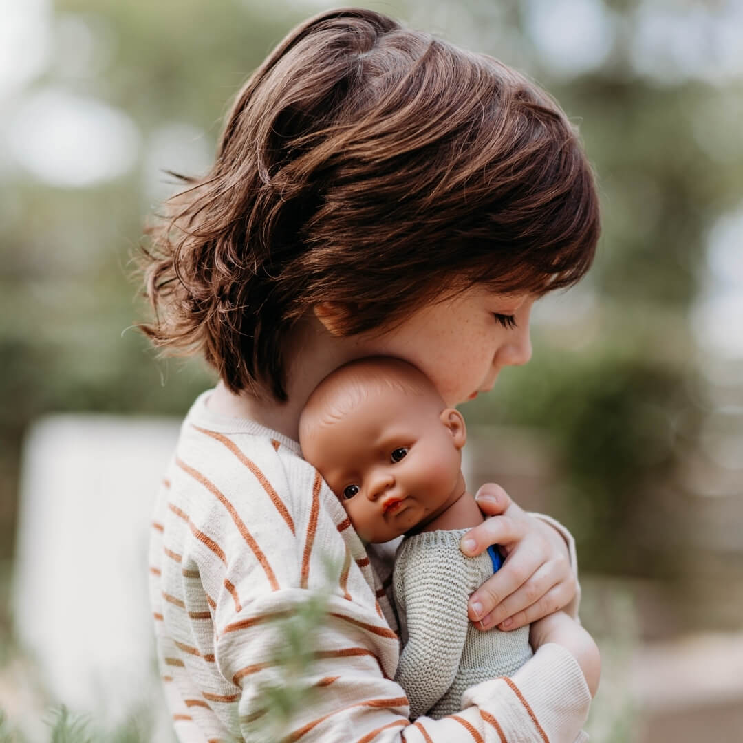 Miniland - Realistic Montessori Baby Doll - Boy - Bella Luna Toys