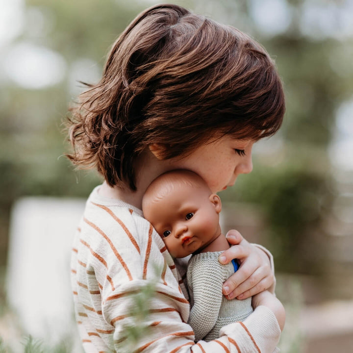 Miniland - Realistic Montessori Baby Doll - Boy - Bella Luna Toys