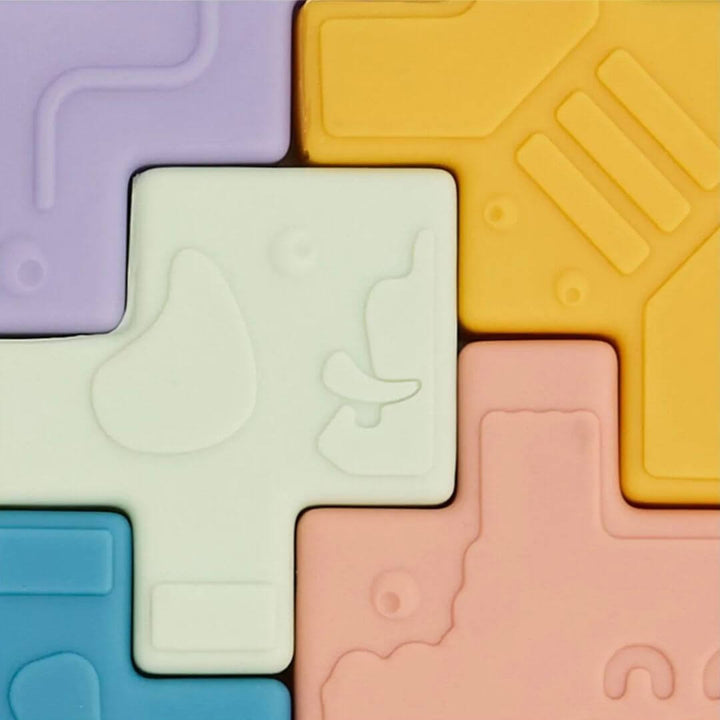 Miniland - Soft Animal Blocks Sensory Puzzle - Bella Luna Toys