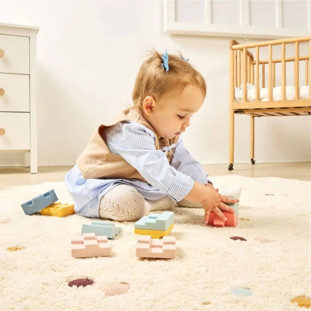 Miniland - Miniland Soft Towering Blocks - Bella Luna Toys