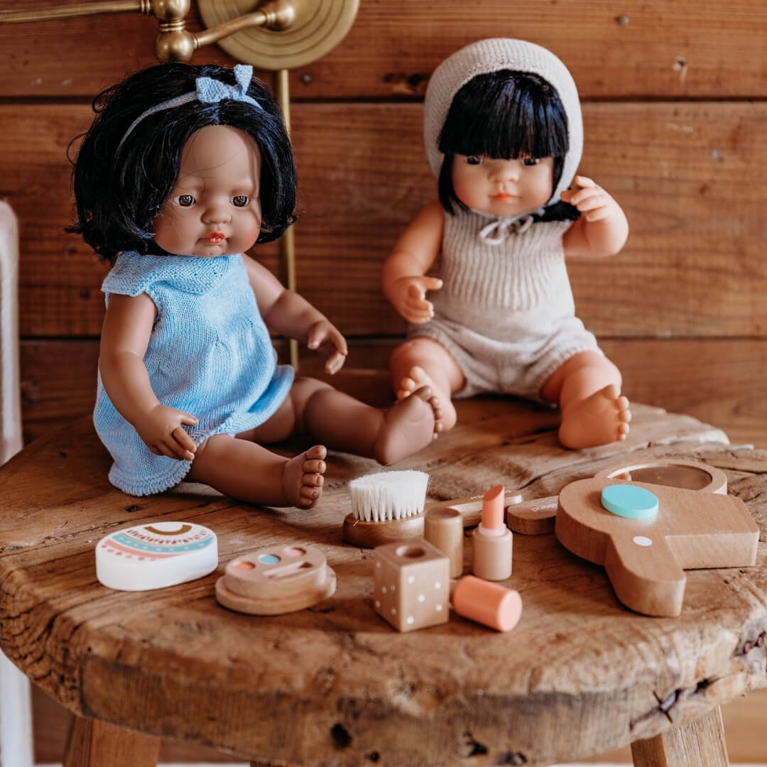 Miniland - Wooden Doll Beauty Set - Bella Luna Toys