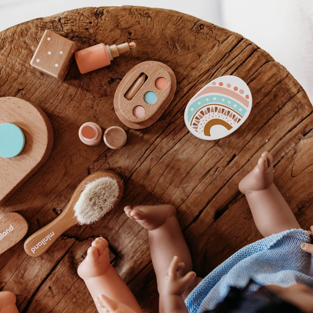 Miniland - Wooden Doll Beauty Set - Bella Luna Toys