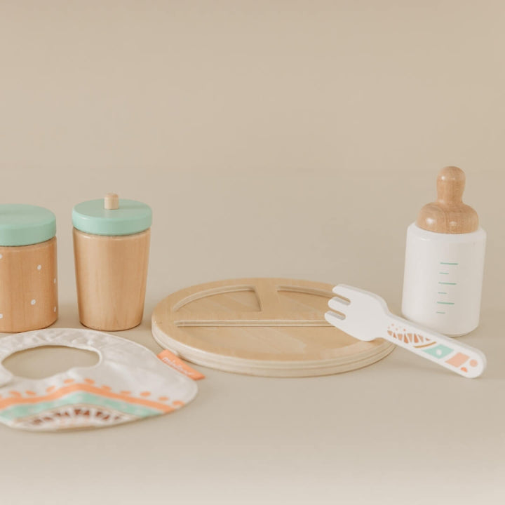Miniland - Wooden Doll Feeding Set - Bella Luna Toys