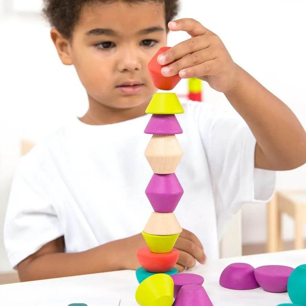 Miniland - Miniland Wooden Towering Beads - Bella Luna Toys