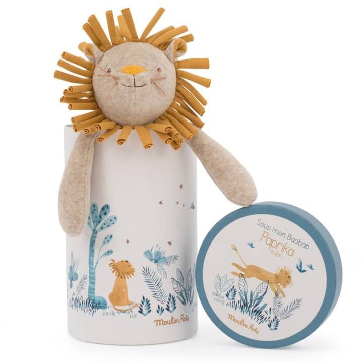 Moulin Roty Paprika the Lion box- Stuffed Animals- Bella Luna Toys
