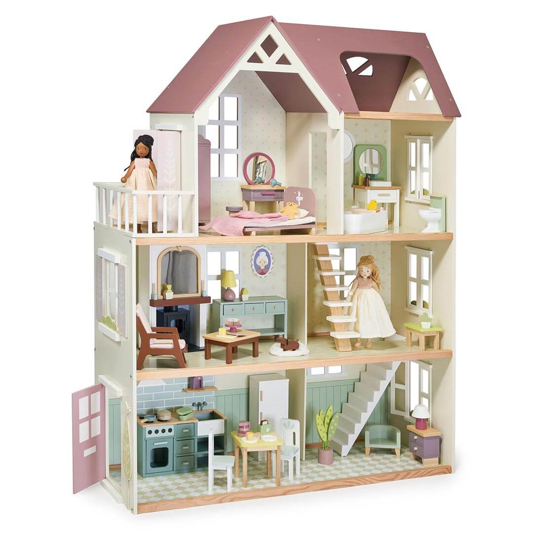 Tender Leaf Toys Mulberry Mansion Wooden Dollhouse