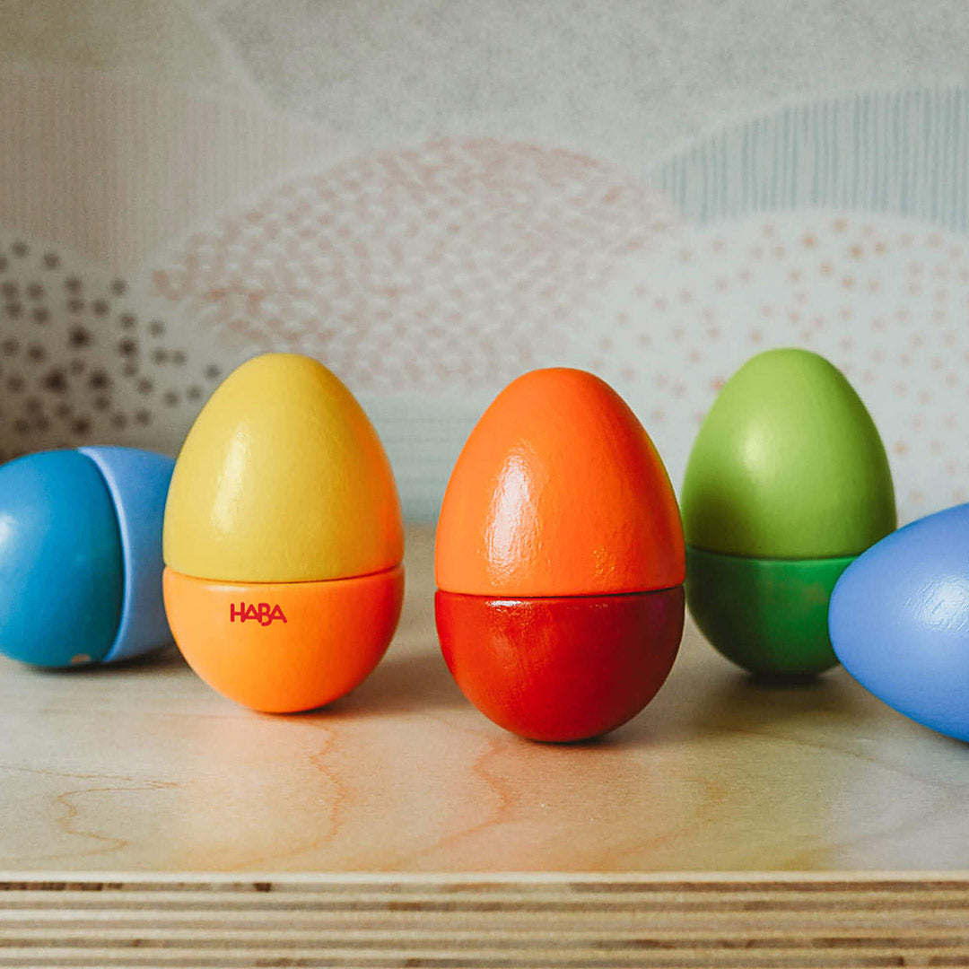 Haba Wooden Musical Eggs Haba Wooden Musical Eggs