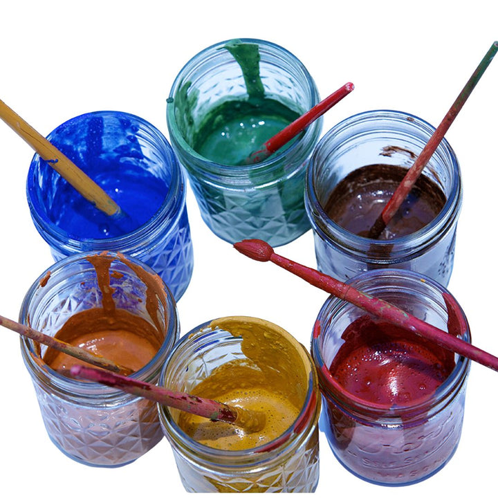 Natural Earth Paint Kit- Arts and Crafts- glass jars full of natural earth paint-Bella Luna Toys