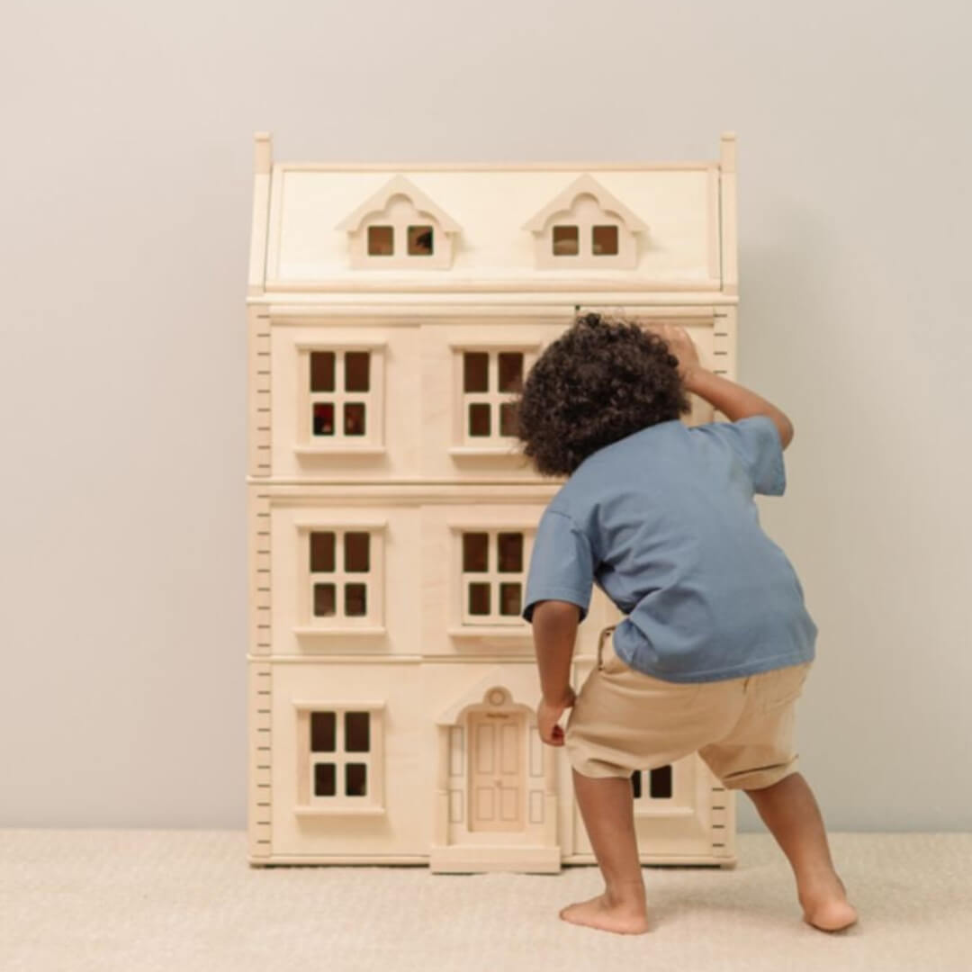 PlanToys USA - Grand Victorian Wooden Dollhouse - Bella Luna Toys