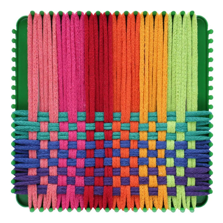 Potholder loom kit with rainbow colored string- Bella Luna Toys