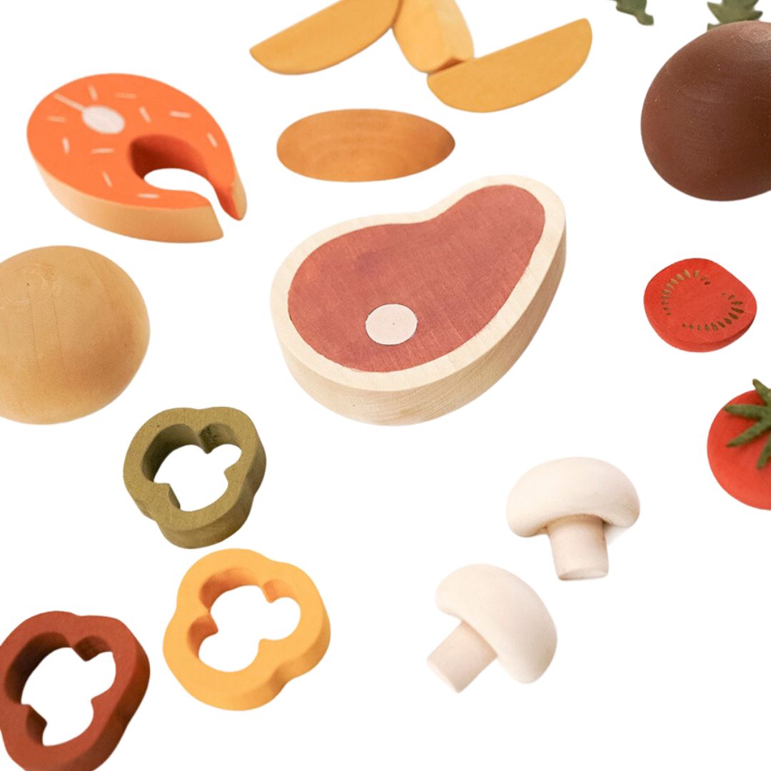 Sabo Concept Wooden Pizza Play Food on DLK – Design Life Kids