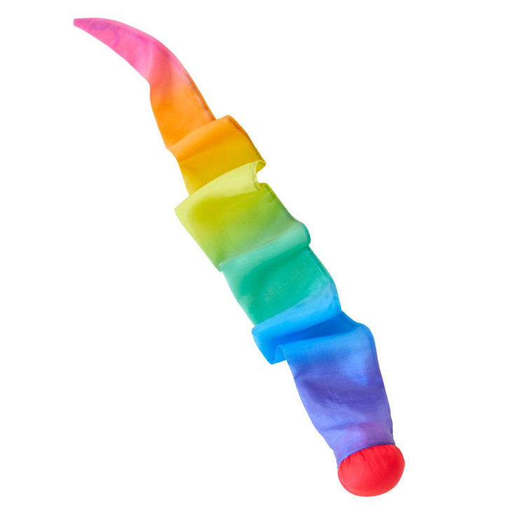 Sarah's Silks Sky Tails- Silk toys rainbow decorated- Bella Luna Toys