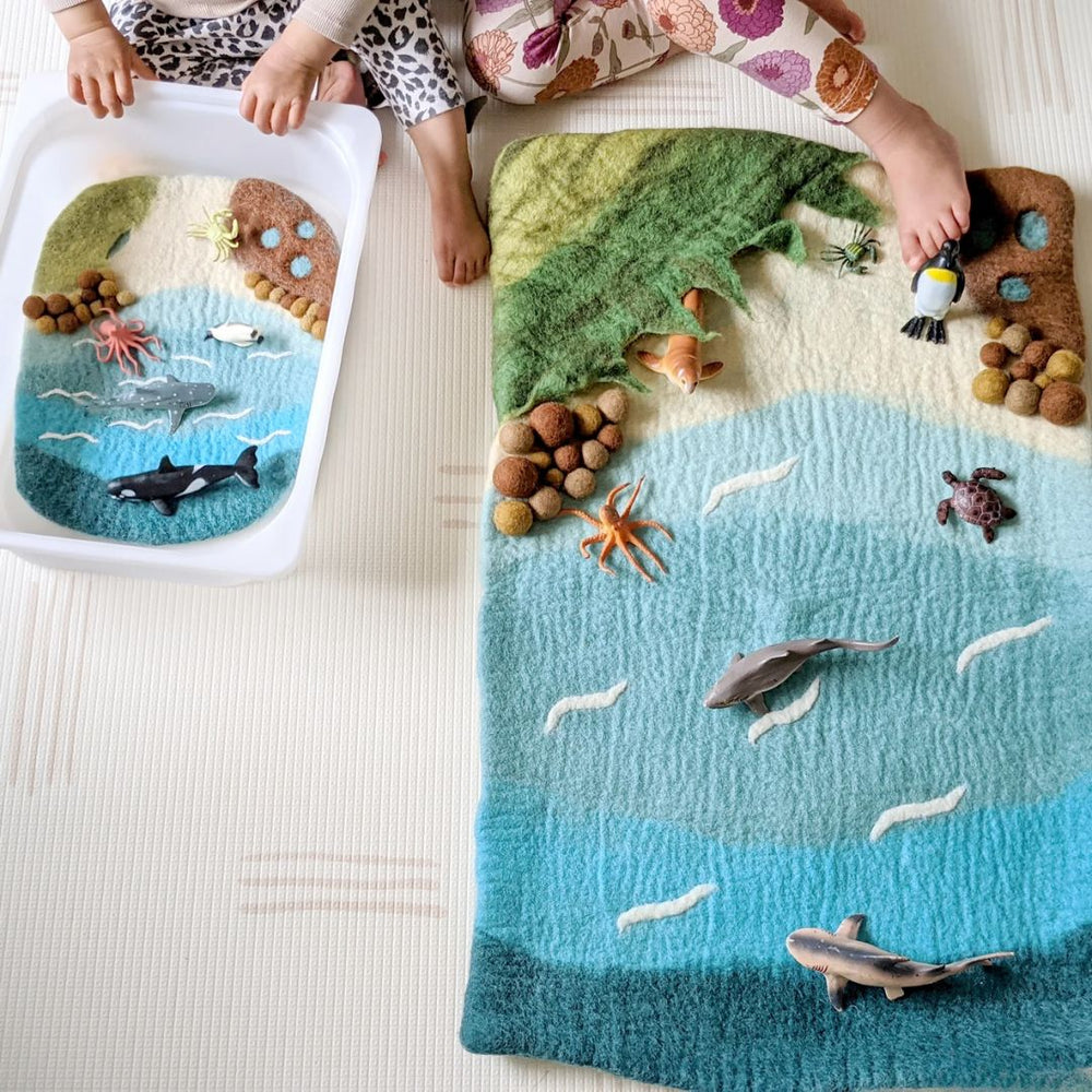 Tara Treasures Sea Beach and Rockpool- Playmats- Bella Luna Toys