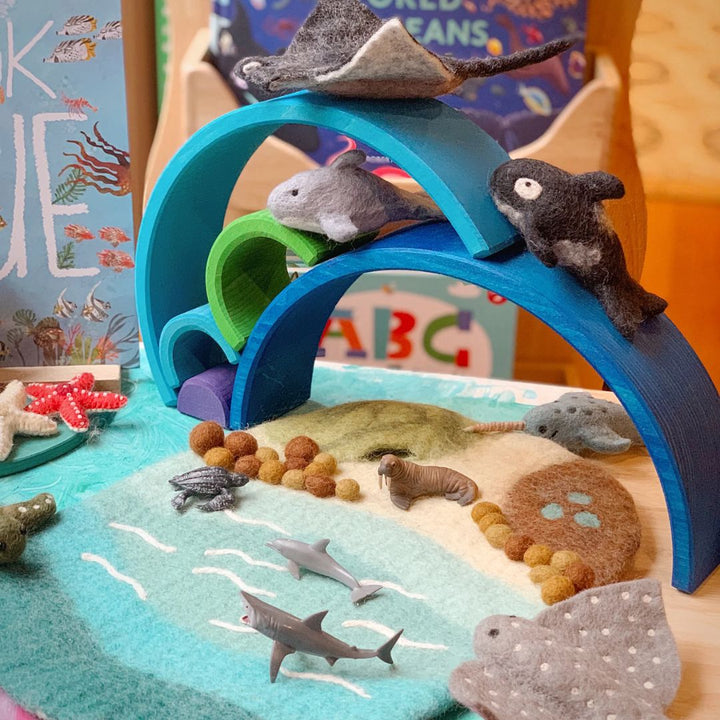 Tara Treasures Sea Beach and Rockpool- Playmats- Bella Luna Toys