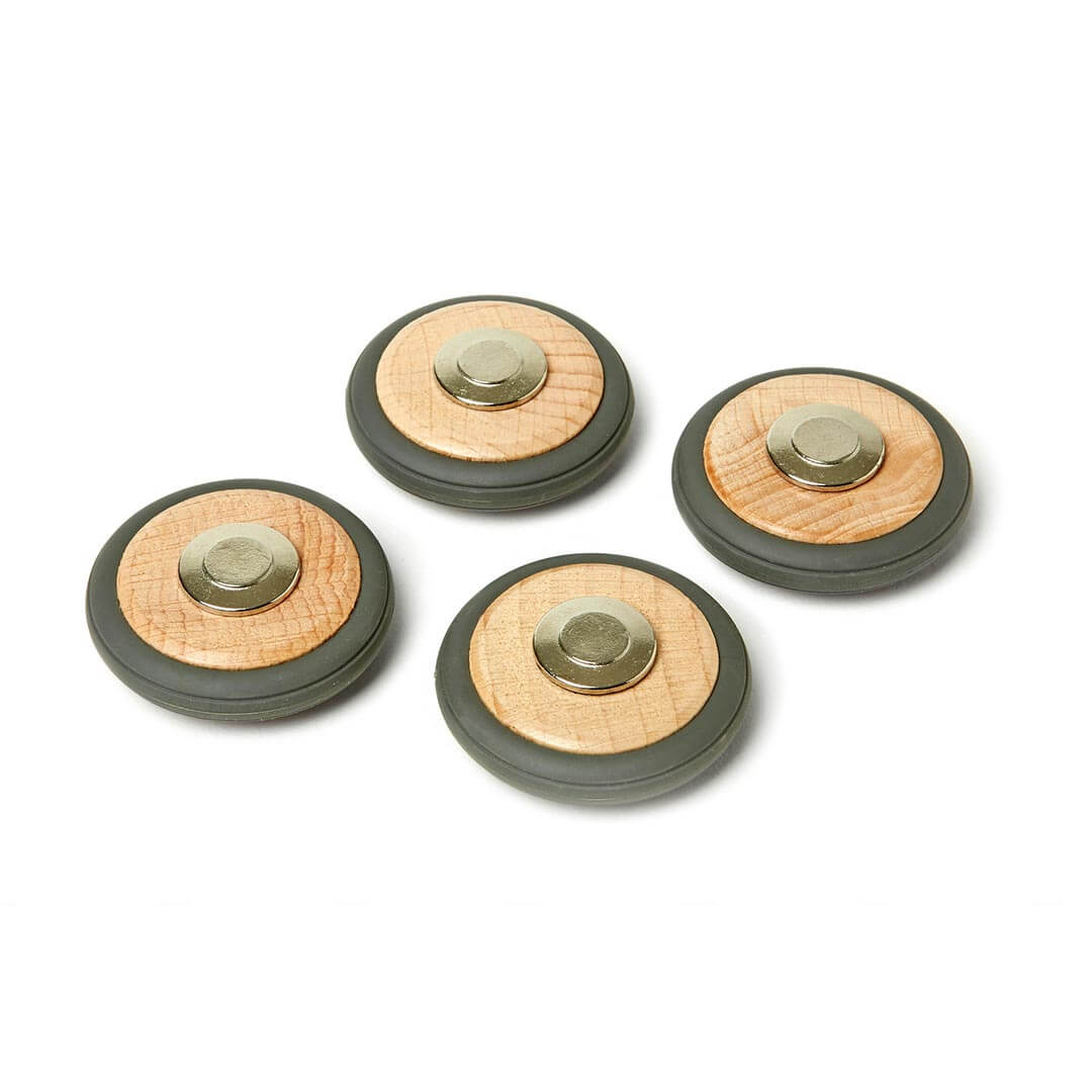 Tegu set of 4 magnetic wheels