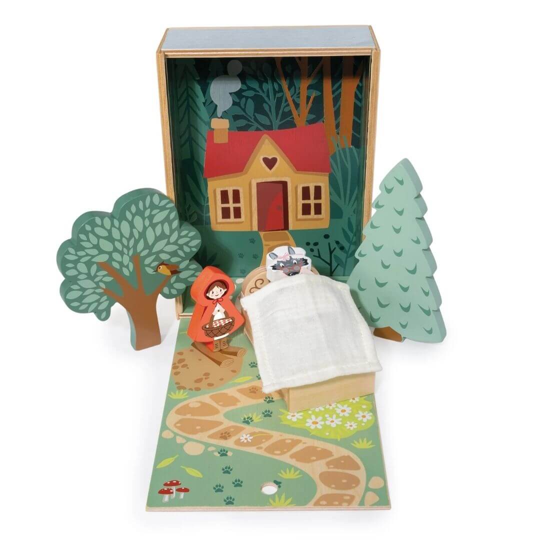 Tender Leaf Toys - Little Red Riding Hood Wooden Story Box - Bella Luna Toys