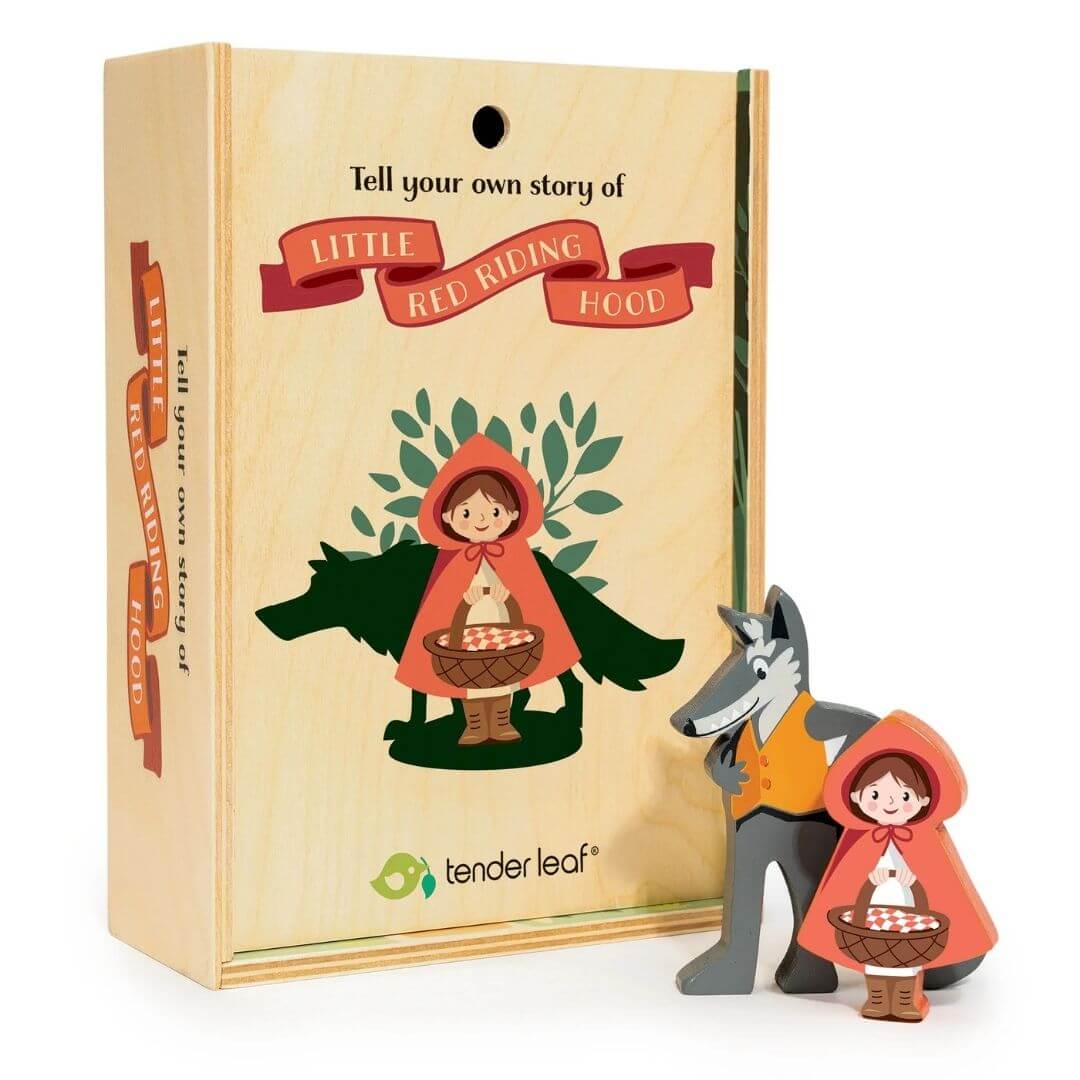 Tender Leaf Toys - Little Red Riding Hood Wooden Story Box - Bella Luna Toys