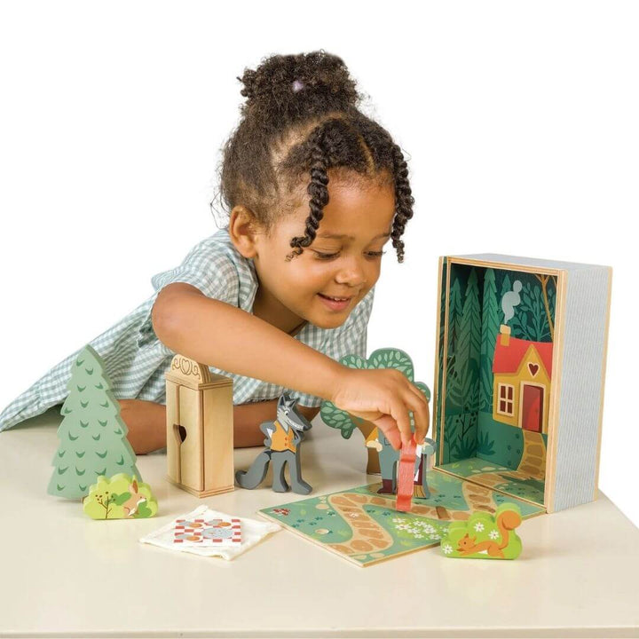 Tender Leaf Toys - Little Red Riding Hood Wooden Story Box - Bella Luna Toys