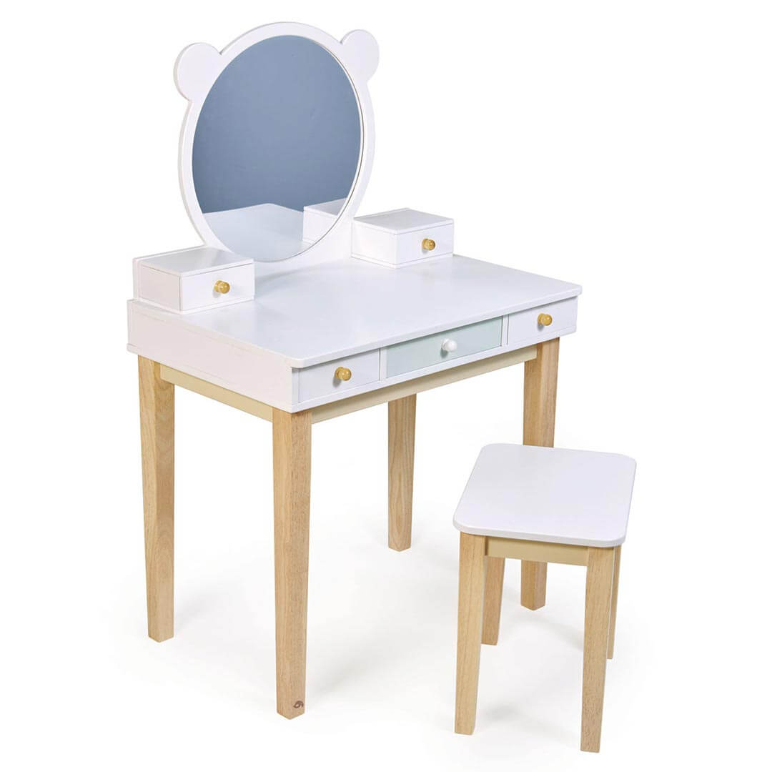 Tender Leaf Toys Forest Collection Wooden Dressing Table and Stool