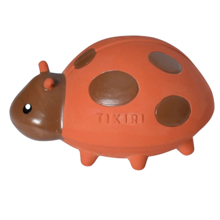 Tikiri Ladybug Natural Rubber Teether- Bath Toys, Rattles, and Teethers- Bella Luna Toys