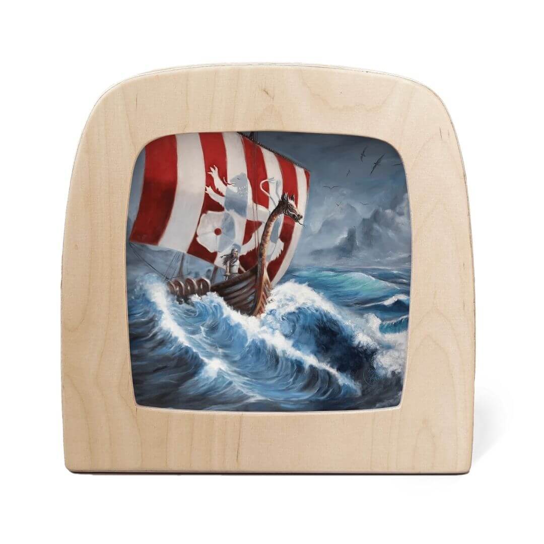 Night Light Transparency - Berit Strasser's Artist Collection - Viking Ship