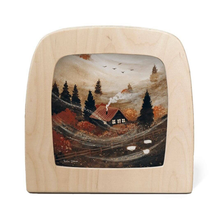 Step into autumn’s embrace with “October Cottage” by Robin Pieterse. This Toverlux Lamp Transparency , a part of the Robin Pieterse Transparency Night Light Collection captures a cozy woodland home surrounded by golden trees- an enchanting scene that glows with warmth and nostalgia for Bella Luna Toys.