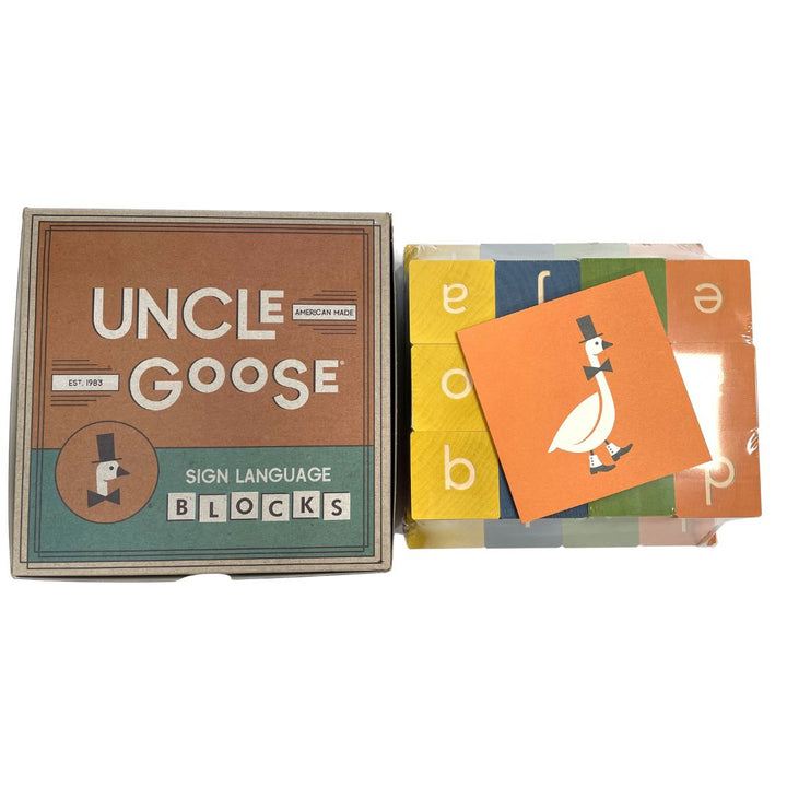 Uncle Goose Sign Language Blocks- Wooden Blocks- Bella Luna Toys