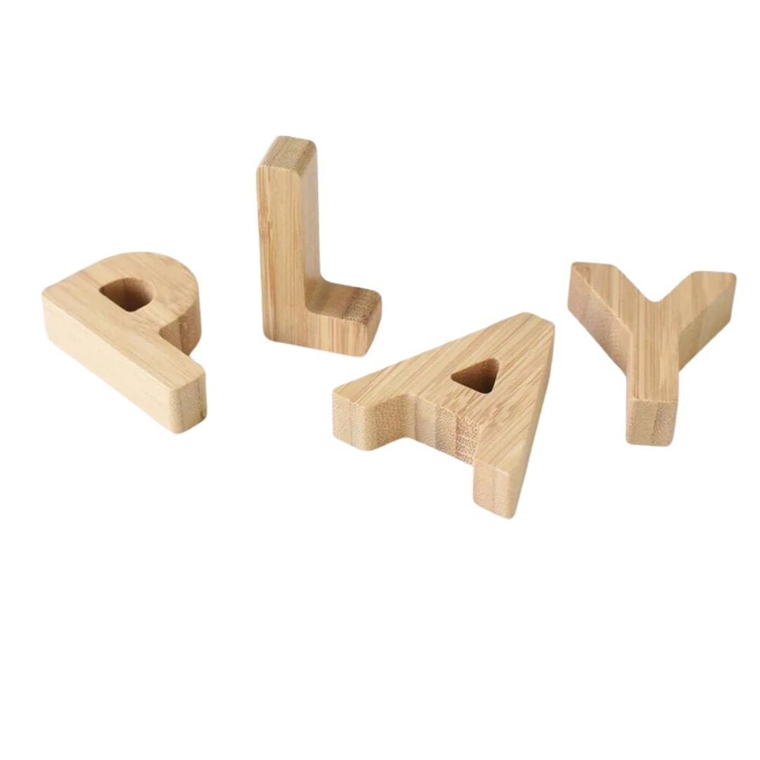 Wee Galary Bamboo Alphabet- Wooden Toys- Bella Luna Toys