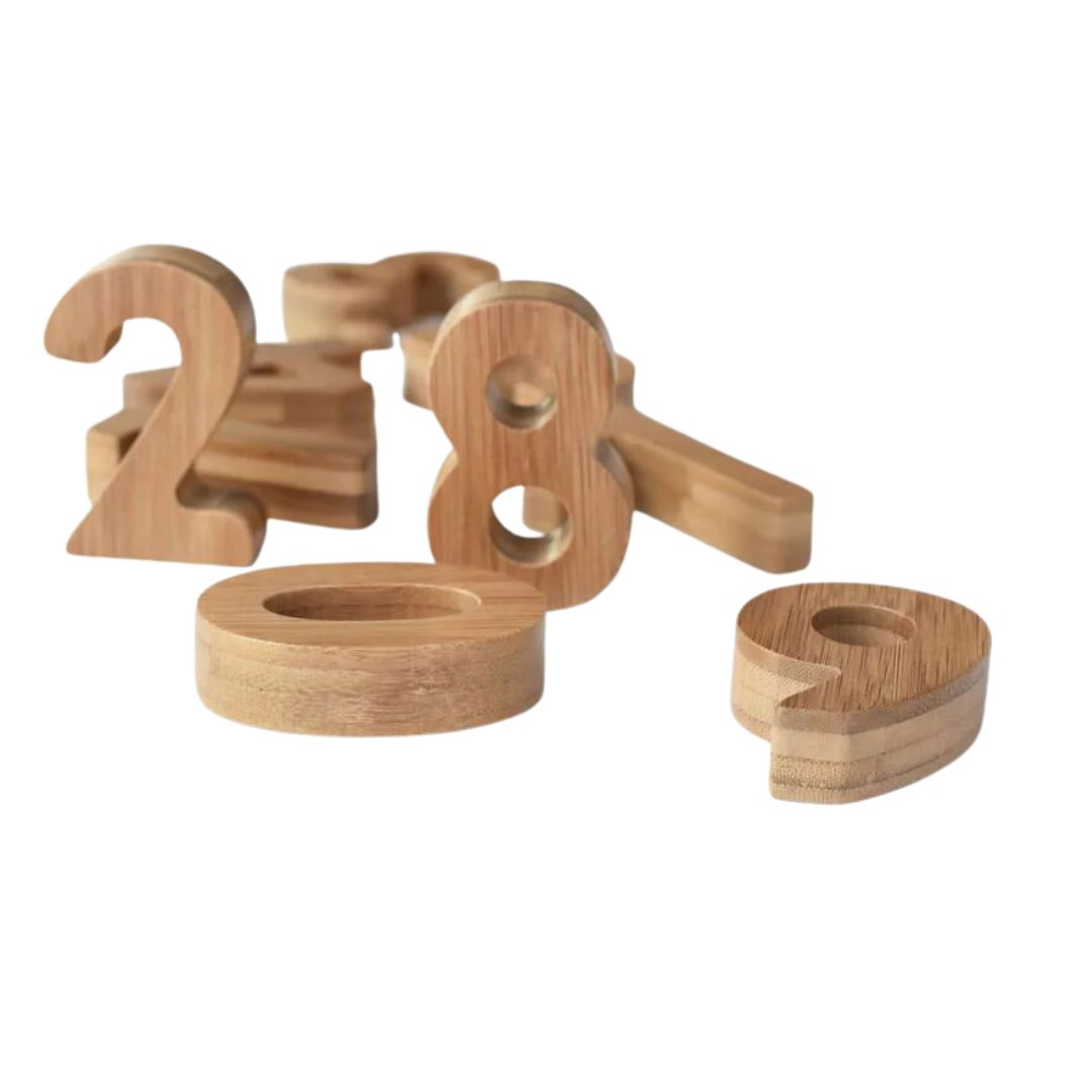 Numbers Using Bamboo Wee Gallery Bamboo Number Set