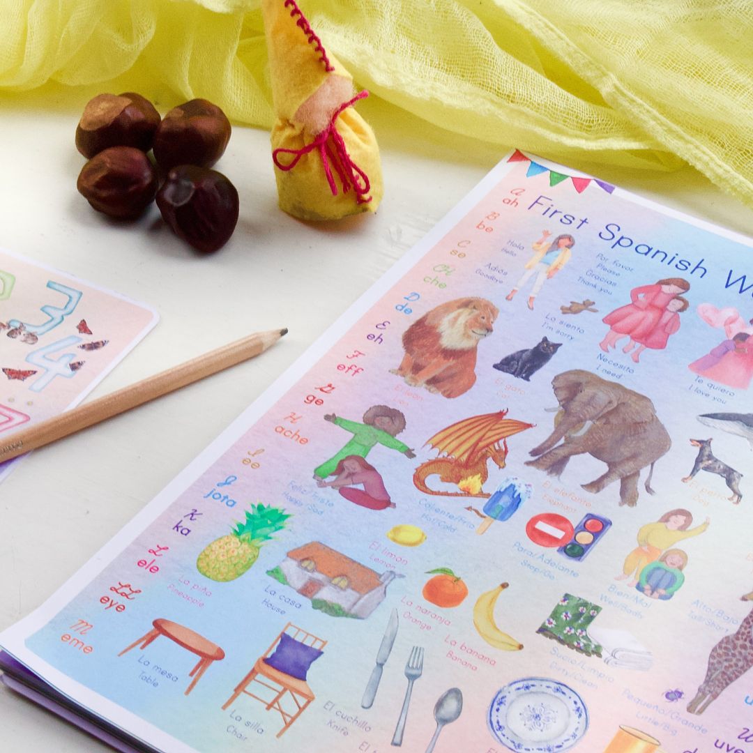 Waldorf Family- Spanish Workbook for Children- Bella Luna Toys