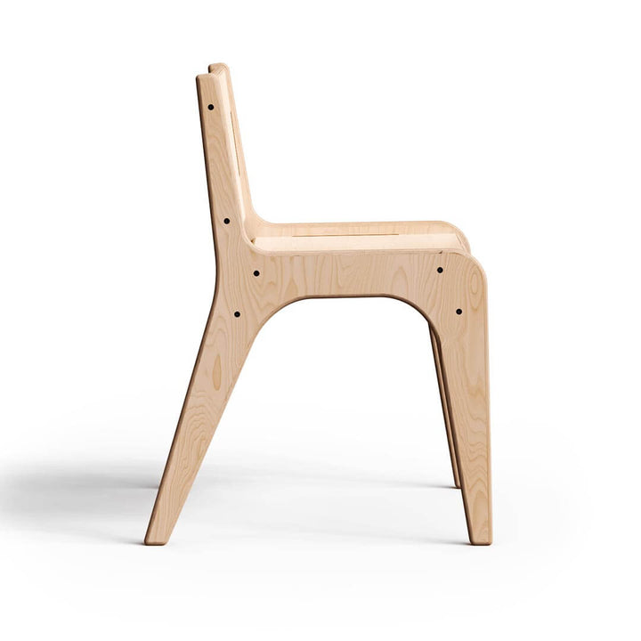 Side view of Child's Wooden Chair