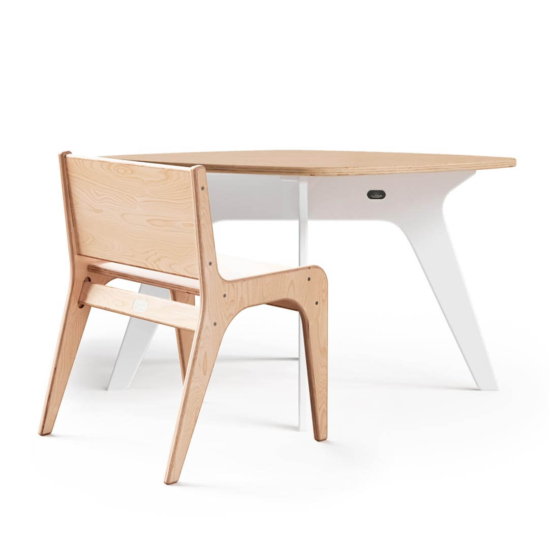 Wooden Child's Table and Chair Set
