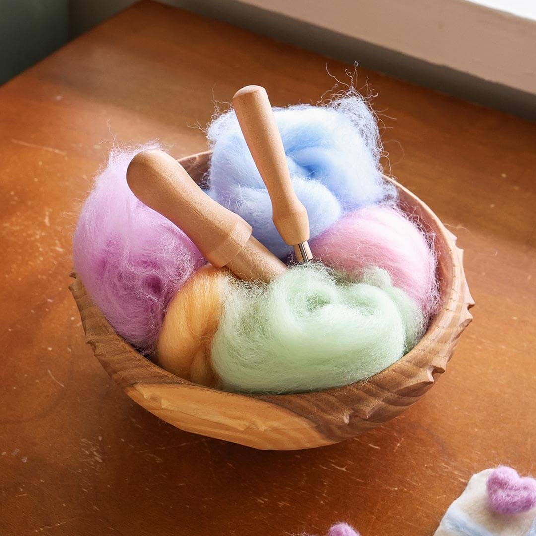 Wool Roving Sensory Activity Wool Roving | Needle Felting | Felting | Needle Felting Supplies