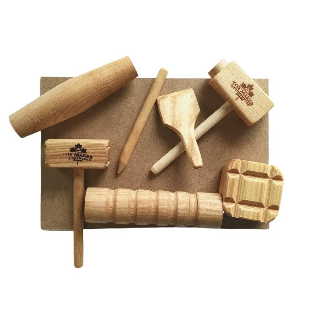 Wooden Play Dough Tools Set | Bella Luna toys