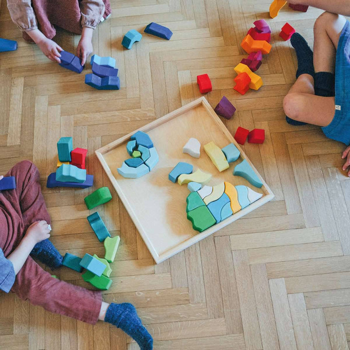 Grimm's Spiel & Holz Four Temperaments Wooden Puzzle  - Lifestyle - Bella Luna Toys
