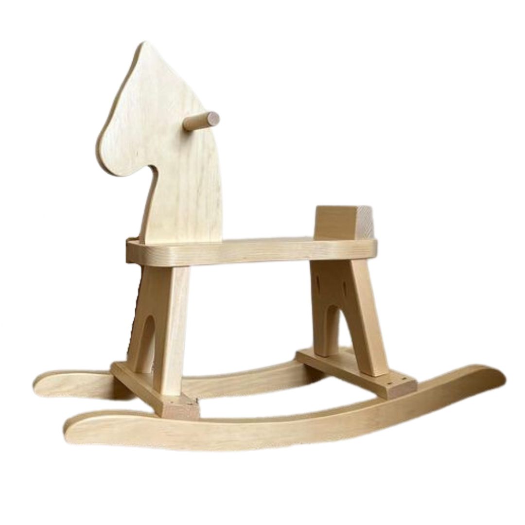 Lapp's - Natural Wooden Rocking Horse - Bella Luna Toys