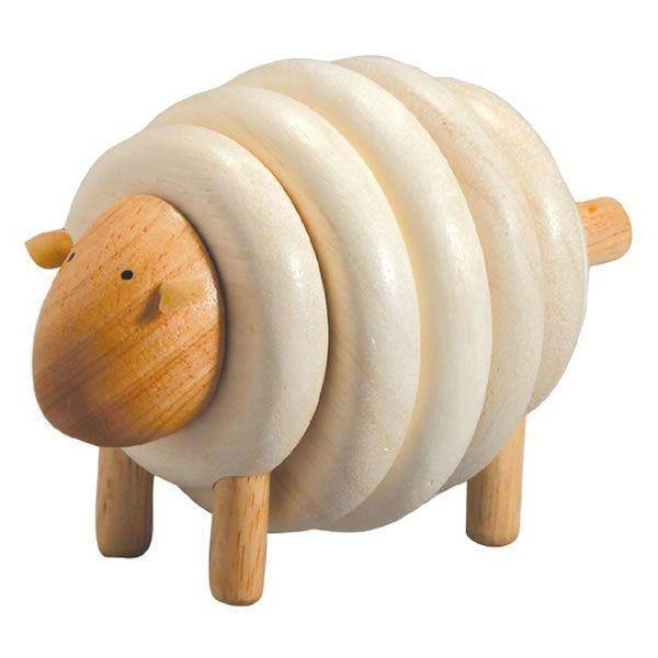 Plan Toys- Wooden Lacing Sheep - Bella Luna Toys