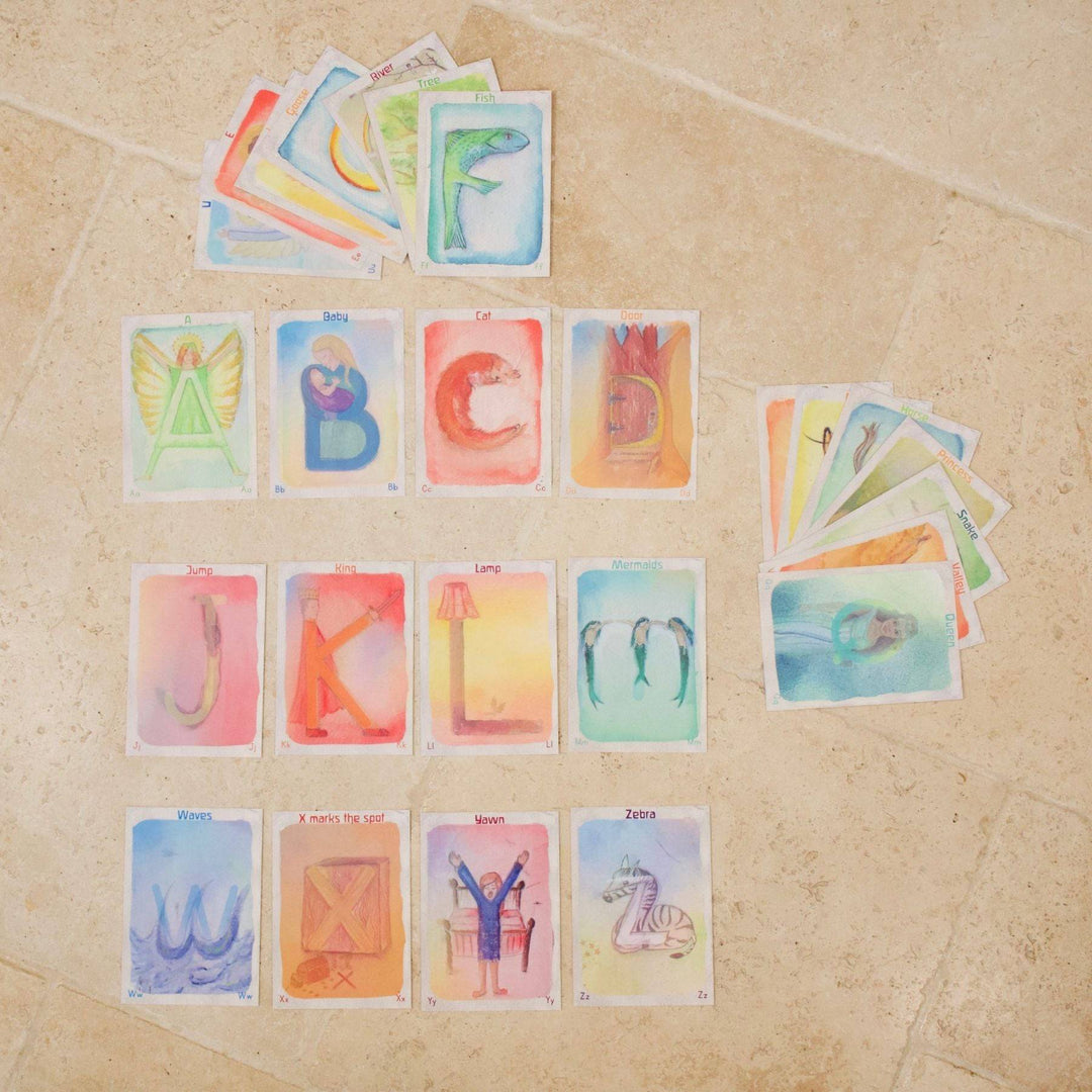 Waldorf Family - Waldorf Alphabet Cards Full Set - Bella Luna Toys