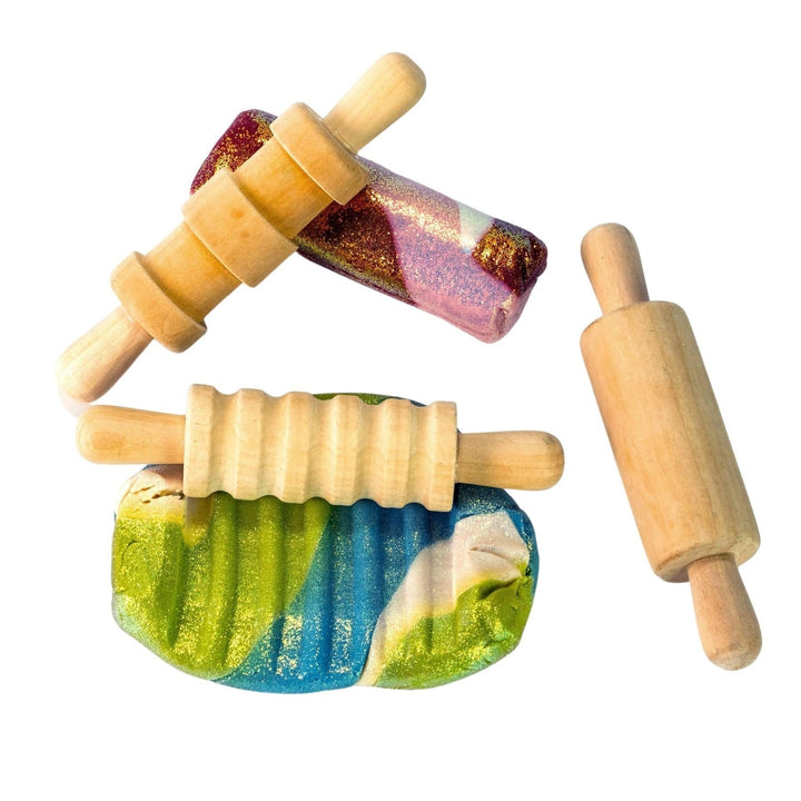 Land of Dough Rolling Patterns Kit - Rolling Pins and Dough - Bella Luna Toys