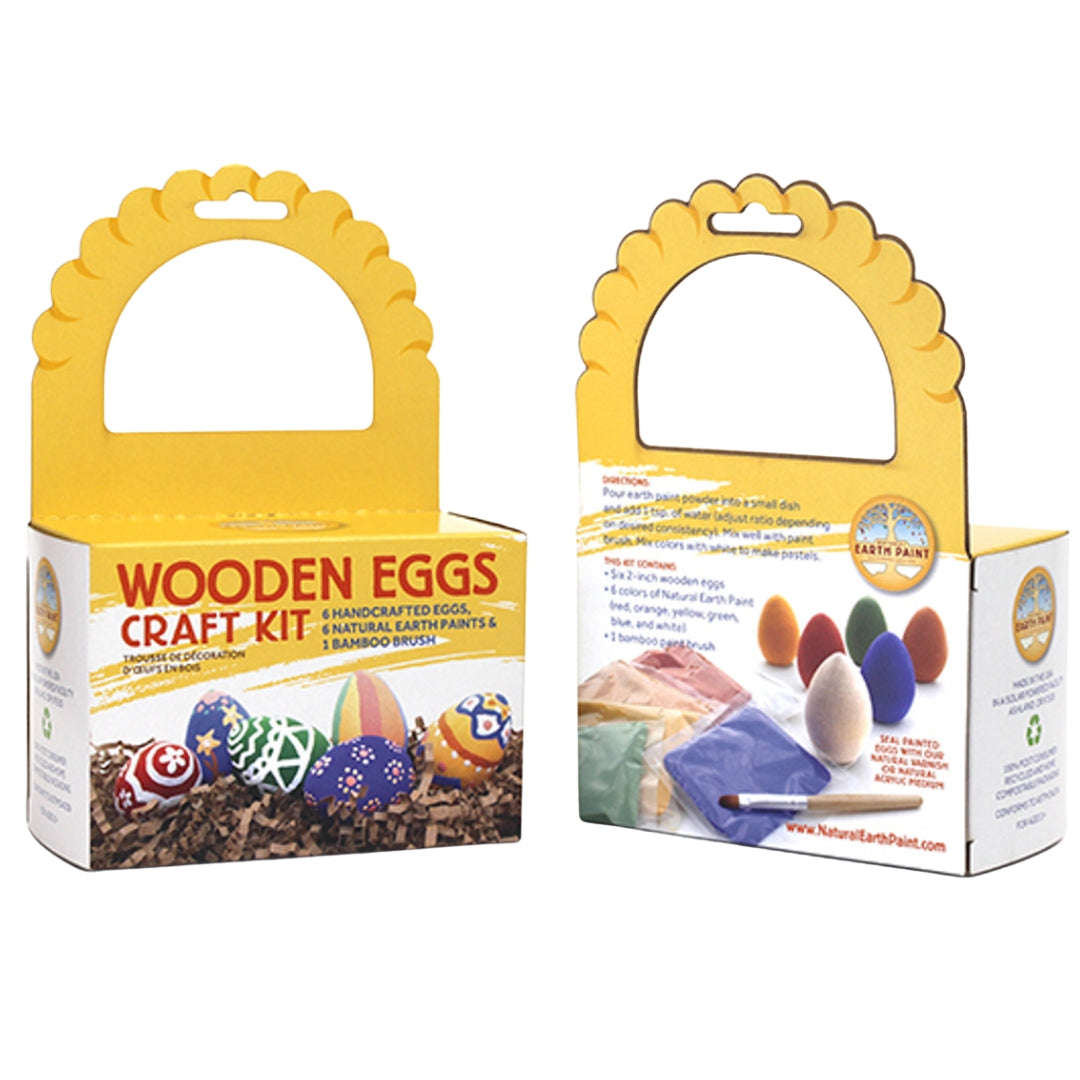 Natural Earth Paint - Wooden Egg-Painting Craft Kit - Bella Luna Toys