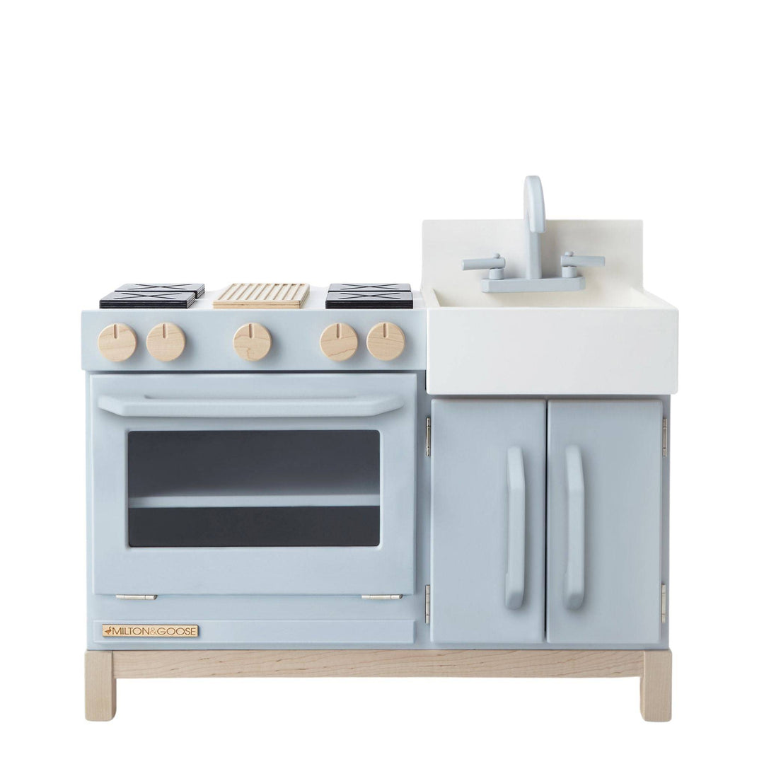 Milton and Goose Essential Wooden Play Kitchen - Gray - Bella Luna Toys