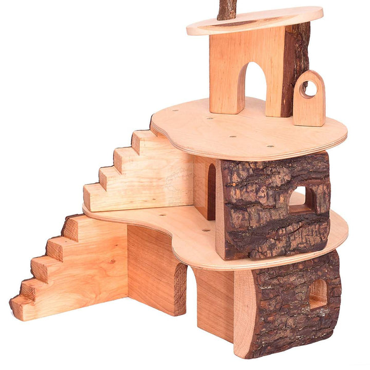 Small Tree House - Wooden Fairy House - Bella Luna Toys