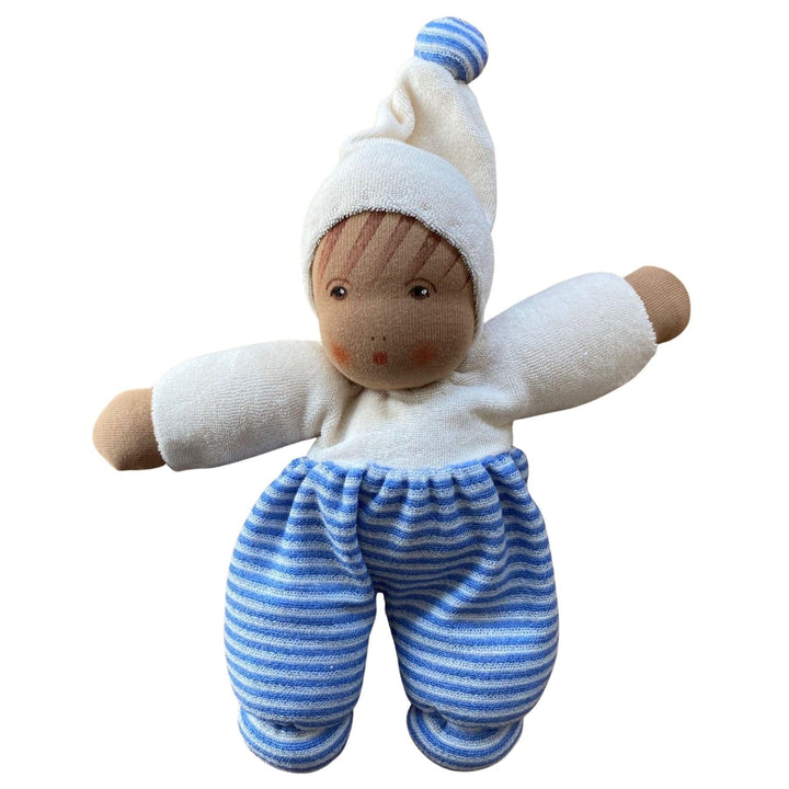 Nanchen Organic Baby Doll - Brown Skin - Bella Luna Toys