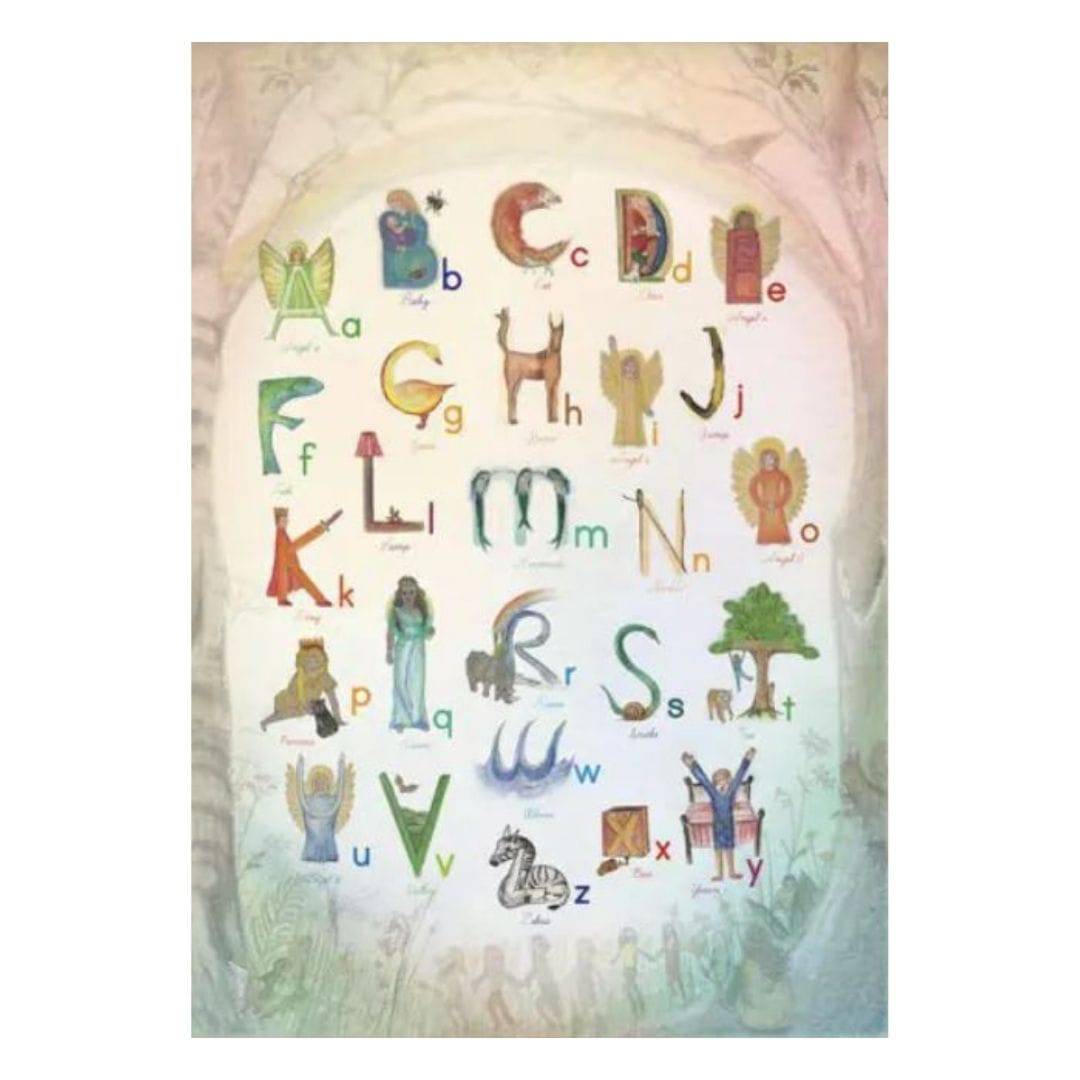 Waldorf Alphabet Letters ABC Poster