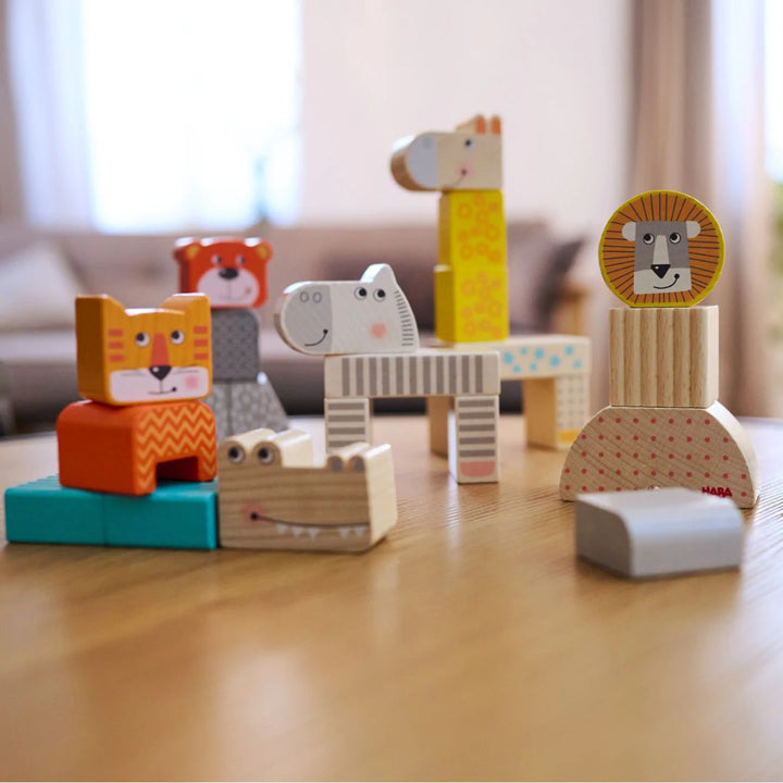 HABA Animal Parade Blocks- Board games and wooden toys- HABA Animal Parade Blocks- Board games and wooden toys- Bella Luna Toys