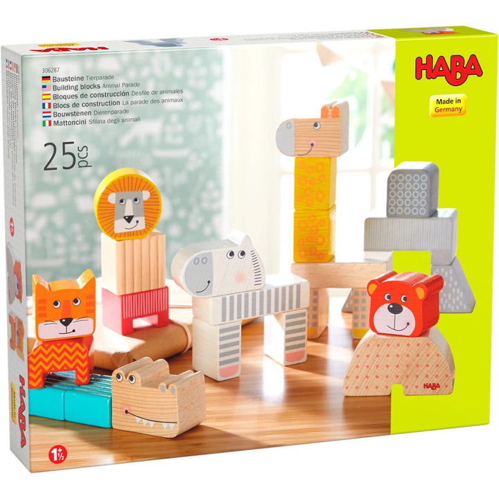 HABA Animal Parade Blocks- Board games and wooden toys- HABA Animal Parade Blocks- Board games and wooden toys- Bella Luna Toys