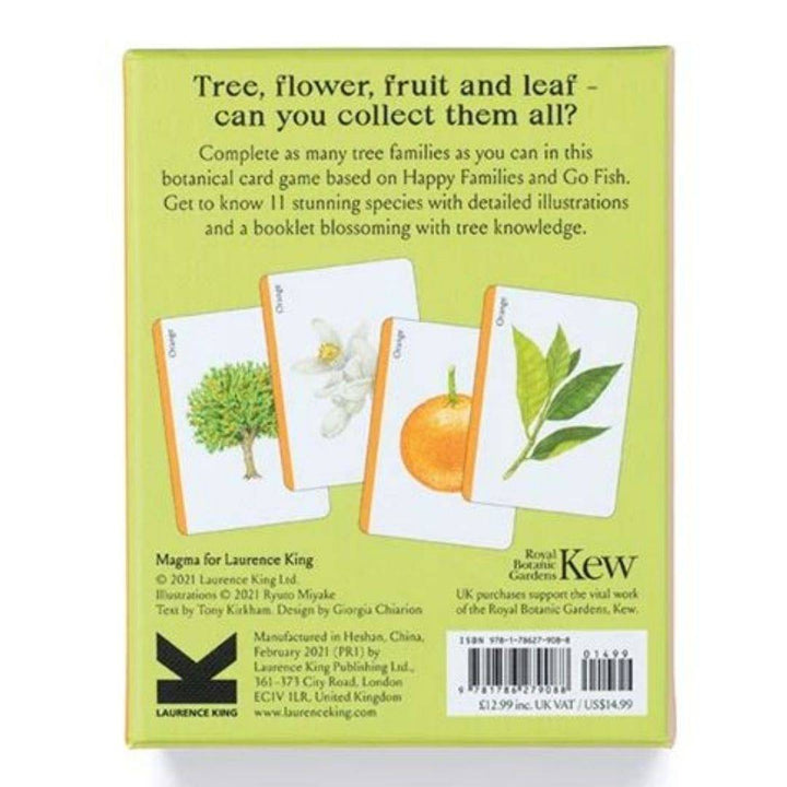 Tree Families Botanical Card Game | Back of box | Bella Luna Toys